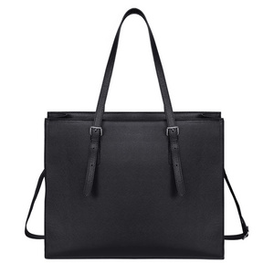 High Quality Black Business Briefcase, Luxury Laptop Shoulder Satchel Leisure Bag(Black)