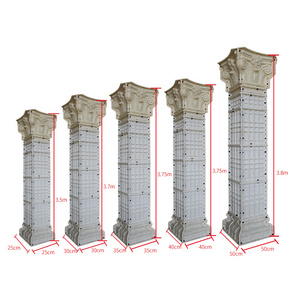 ABS Plastic silicone rubber concrete roman pillar column molds