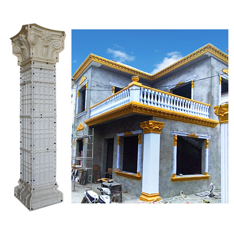 Diameter 35cm Decorative Concrete Columns Molds