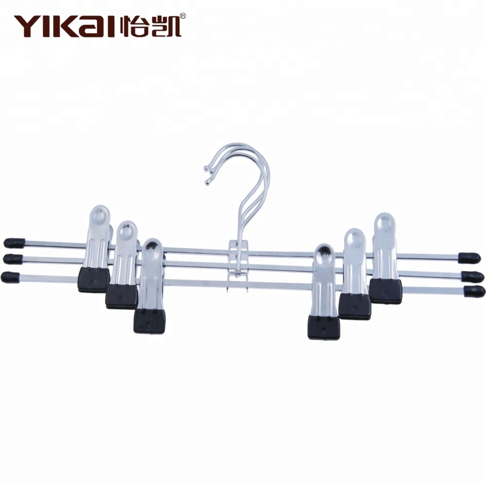 Chrome Plated Metal Wire Pants Hanger Clips Hanger Metal