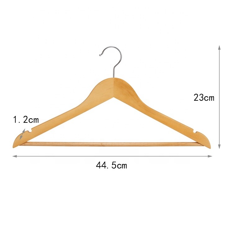 Wholesale Wooden Shirt Hangers Coat  Manufacturer for Wood Clothes Hangers