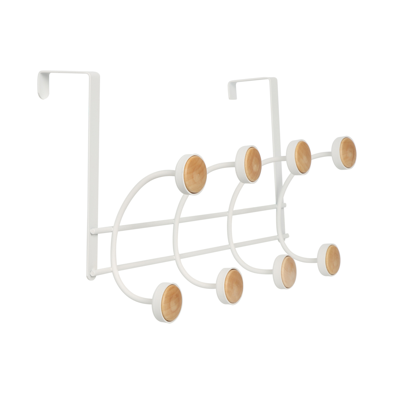 YIKAI Over The Door 5 Hook Rack Decorative Organizer Towels Stylish Hook