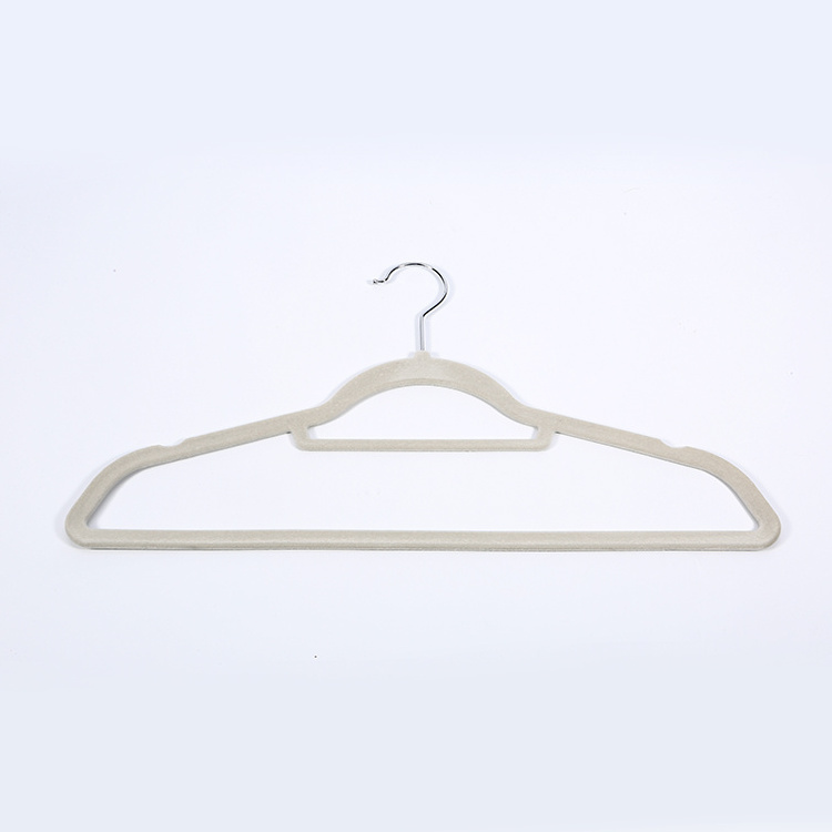 Plastic Hangers Space Saving Clothes Hangers Ultra Thin with Non Slip Rubber Coating, Scarf and Tie Bar