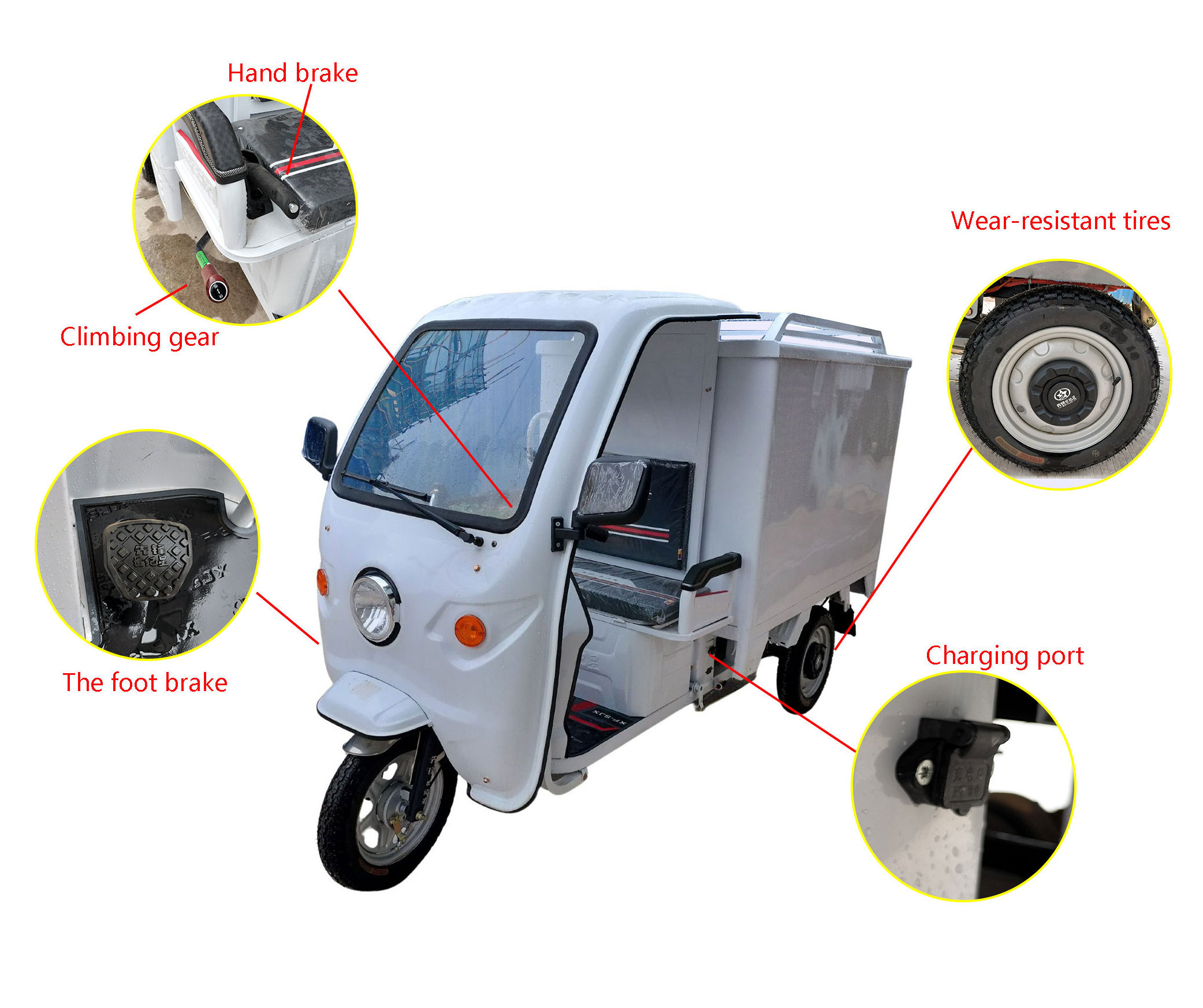 Express Vehicle Cargo Tricycle 900KG Loading Electric 3 Wheel Electric Tricycle Cargo Tricycle for Express