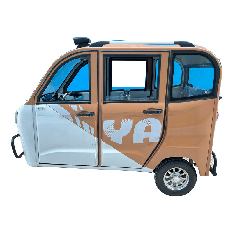 Fully Enclosed 3 Wheel Electric Vehicle Electric Tricycle With Solar Power