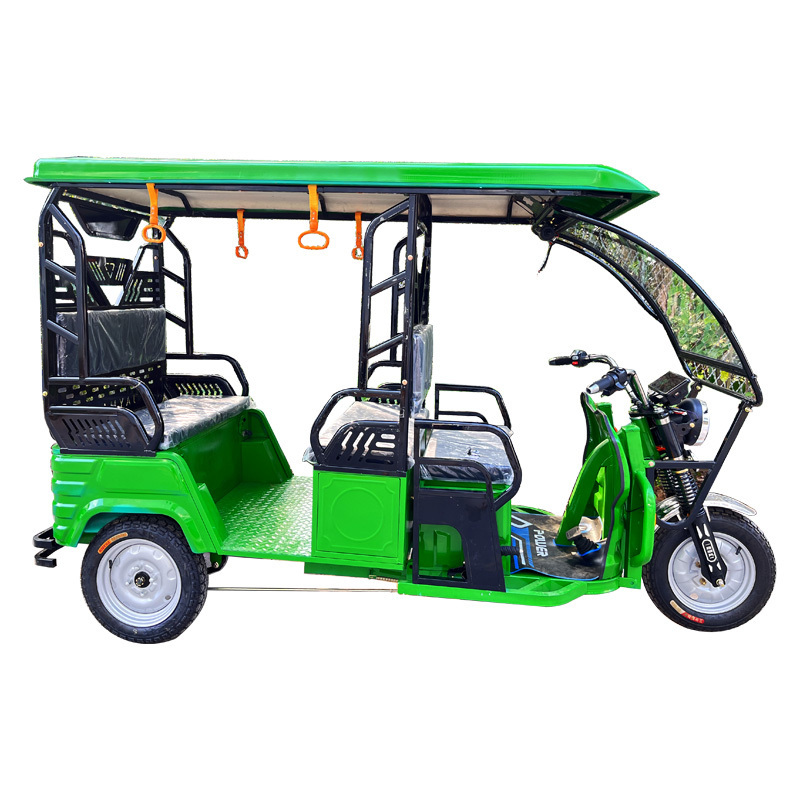 Professional Production High Quality Green Electric Rickshaw China 8 Passenger Tricycle Electric Rickshaw