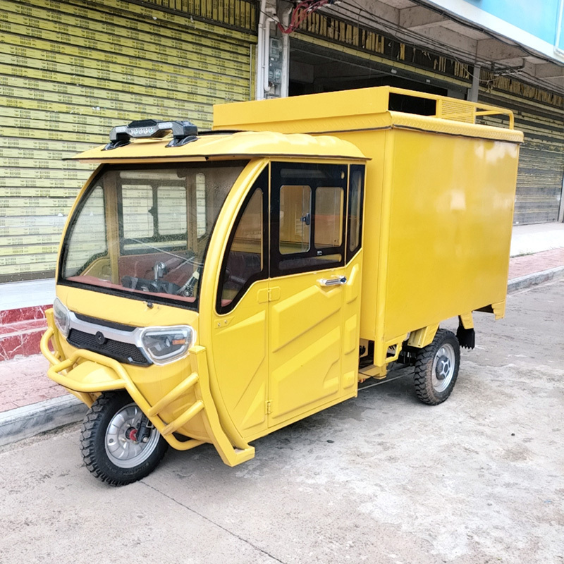 Express Delivery Tricycle Electric Bike With Cabin Delivery Van Cargo Tricycle