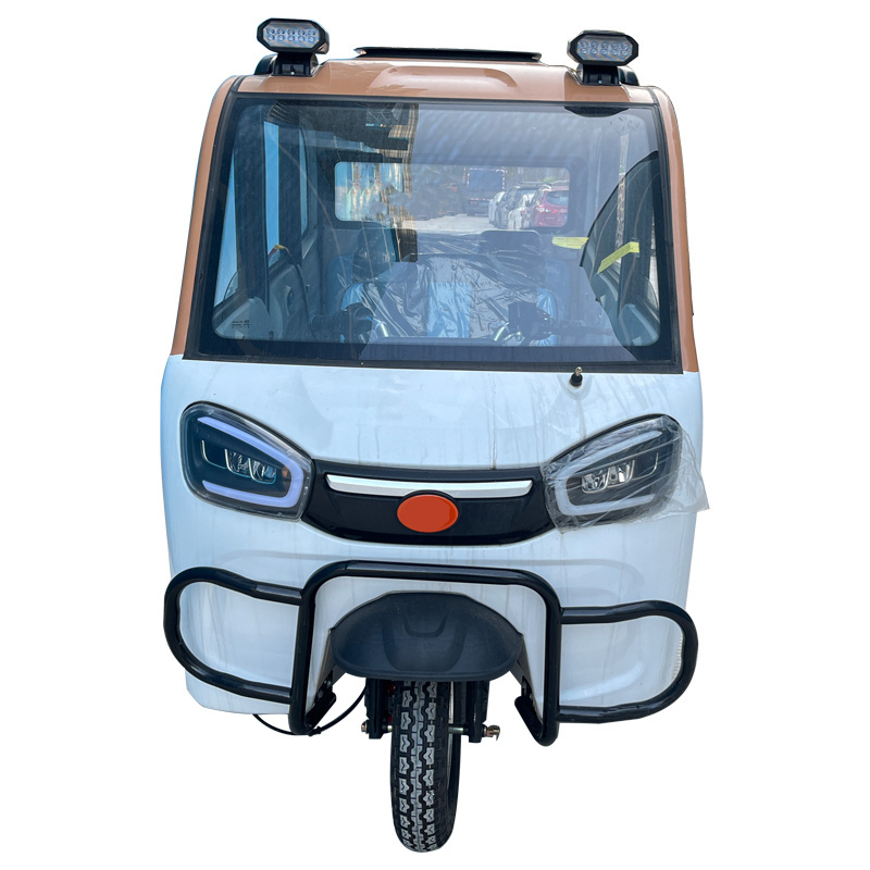 Fully Enclosed 3 Wheel Electric Vehicle Electric Tricycle With Solar Power