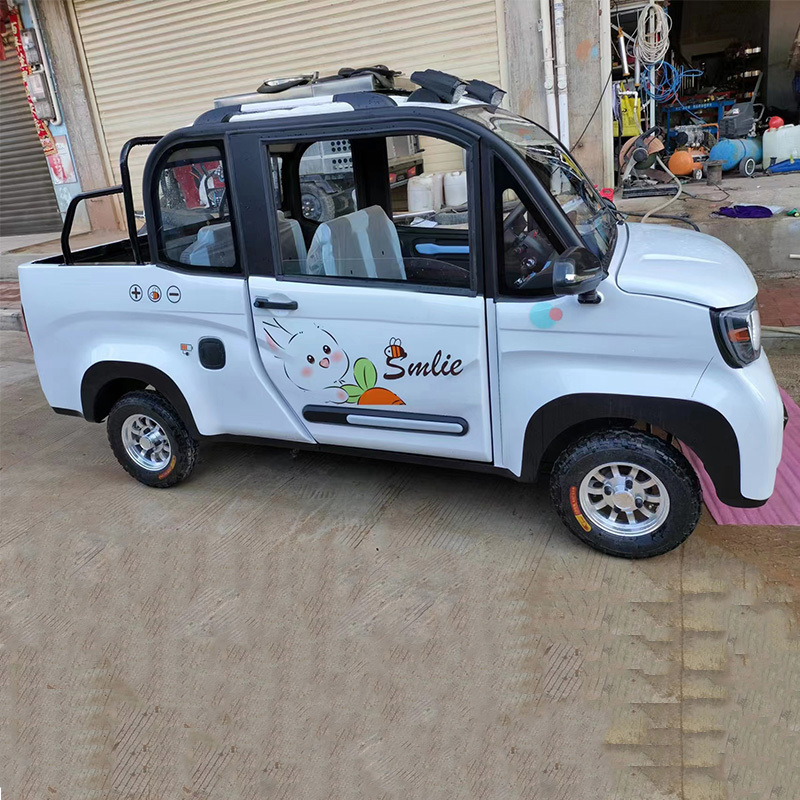 Factory Price New Style Four Wheels Electric Truck 2 Passenger Mini Electric Car For Adult