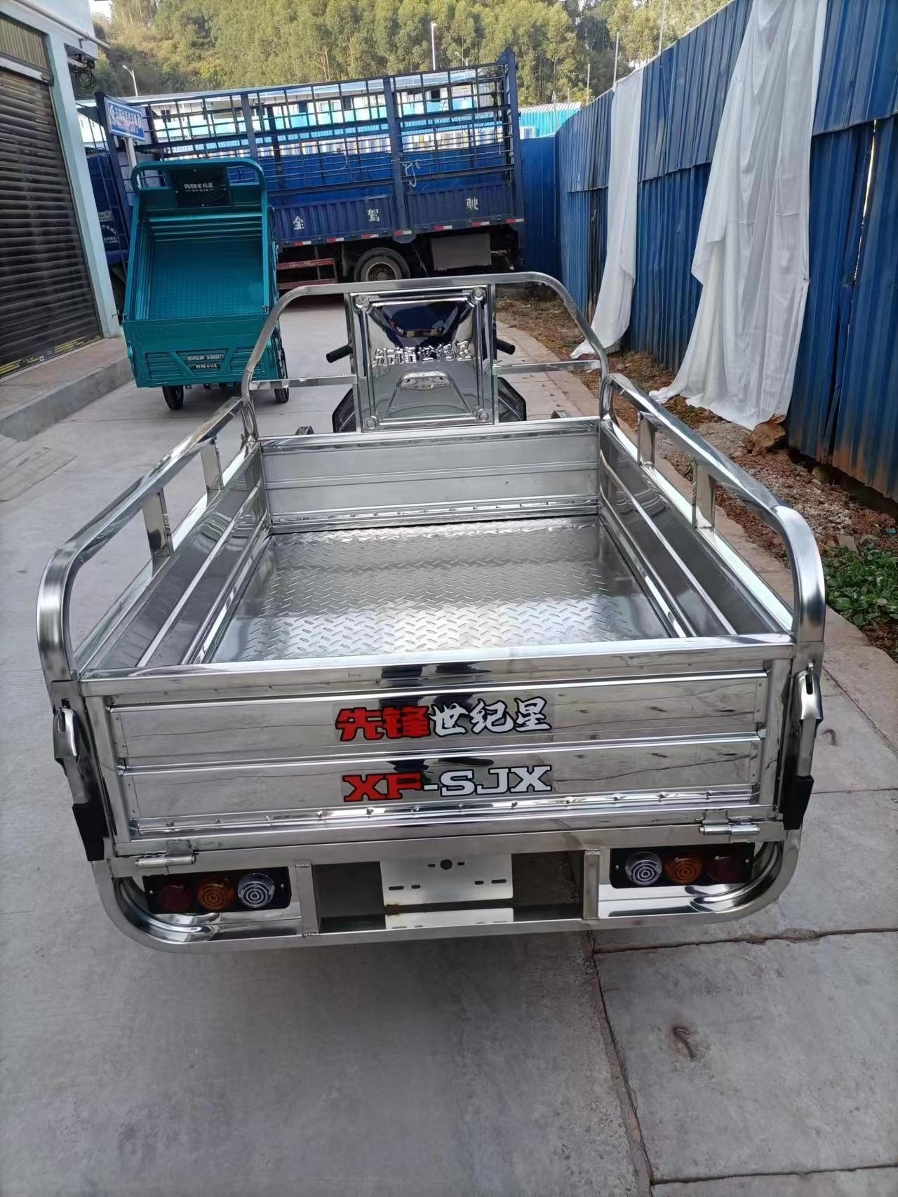 1000W motor 3 wheel electric van cargo  rickshaw triciclo with wagon tricycle electrico trike tricycle for adulto cargo