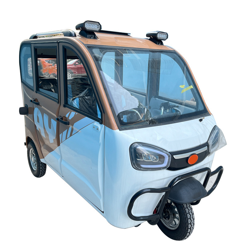 Fully Enclosed 3 Wheel Electric Vehicle Electric Tricycle With Solar Power