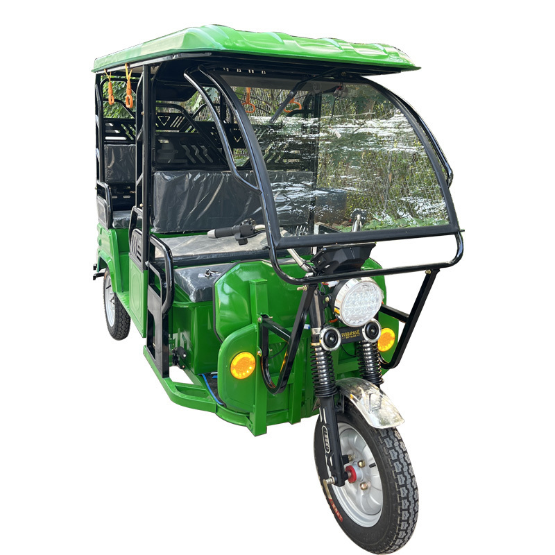 Professional Production High Quality Green Electric Rickshaw China 8 Passenger Tricycle Electric Rickshaw