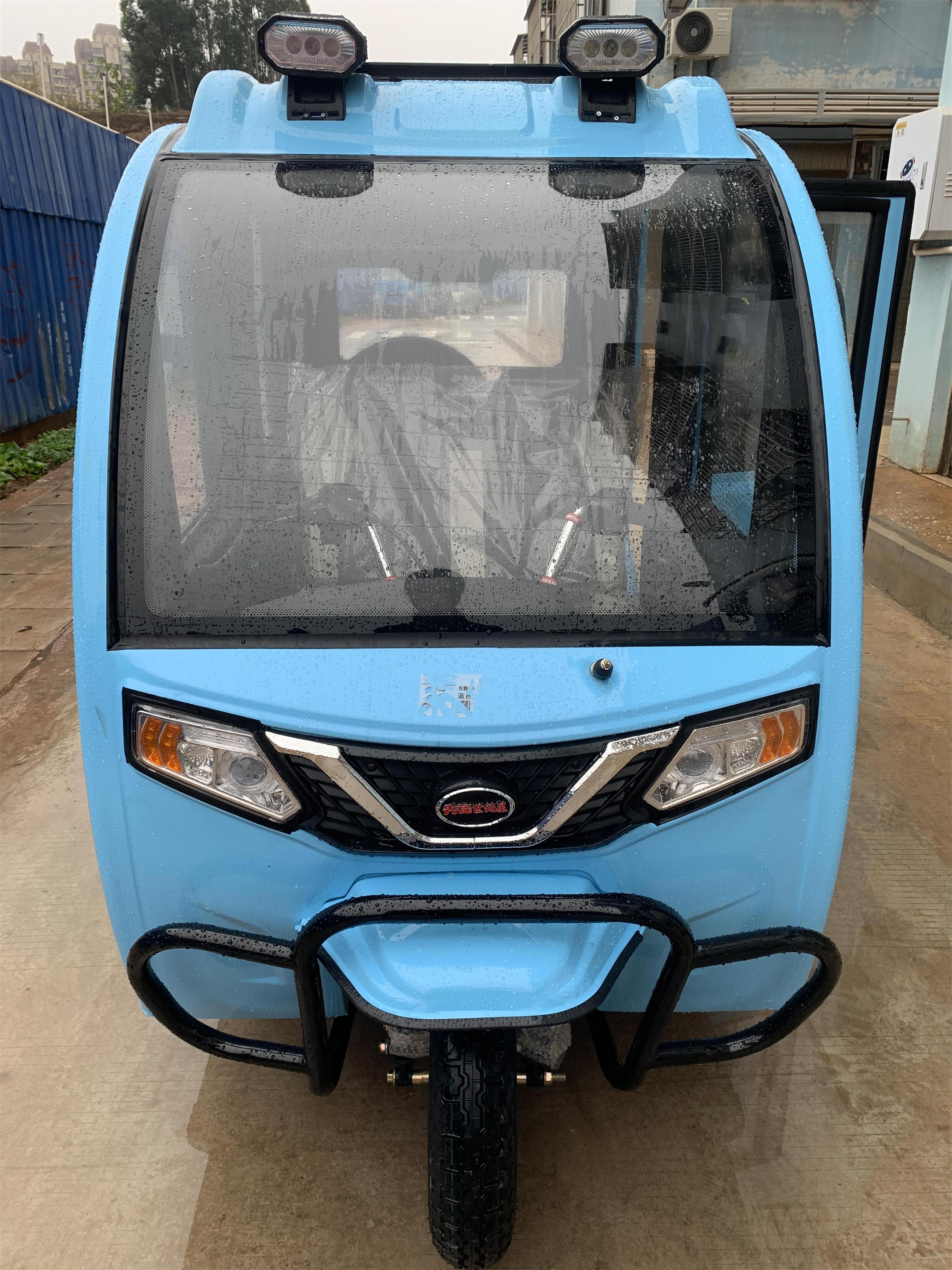 Manufacturer price electric trike Enclosed  5  doors 3 wheel delivery car with low price