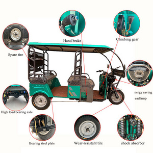 Hot Selling Safely and Popular 6 Passengers Type electric tricycle for passenger and electric Tuktuk For Taxi