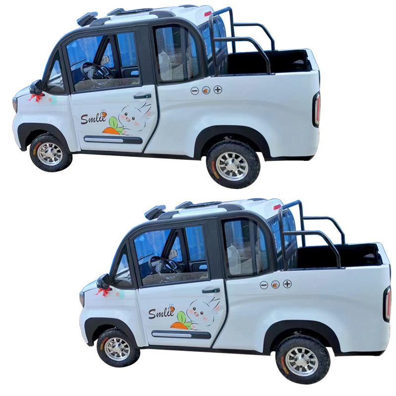 Factory Price New Style Four Wheels Electric Truck 2 Passenger Mini Electric Car For Adult