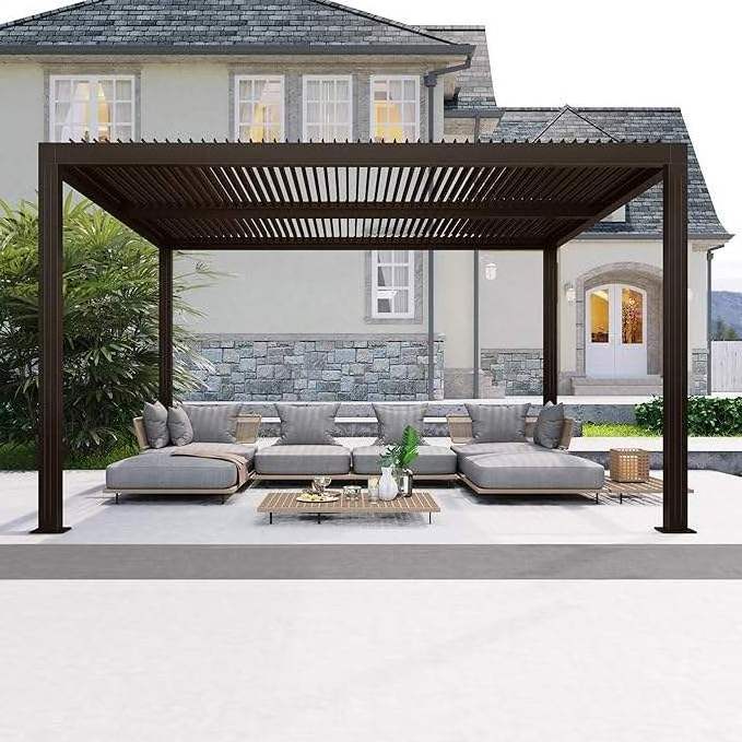 Bioclimatica Louvered Pergola Aluminium Outdoor Gazebos Kit And Outdoor Pergola