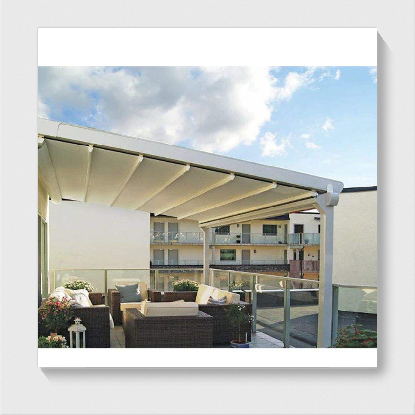 Modern Outdoor Patio Canopy Pvc Waterproof Roof Cover Retractable Pergola