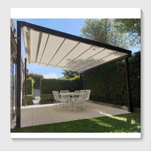 Modern Outdoor Patio Canopy Pvc Waterproof Roof Cover Retractable Pergola