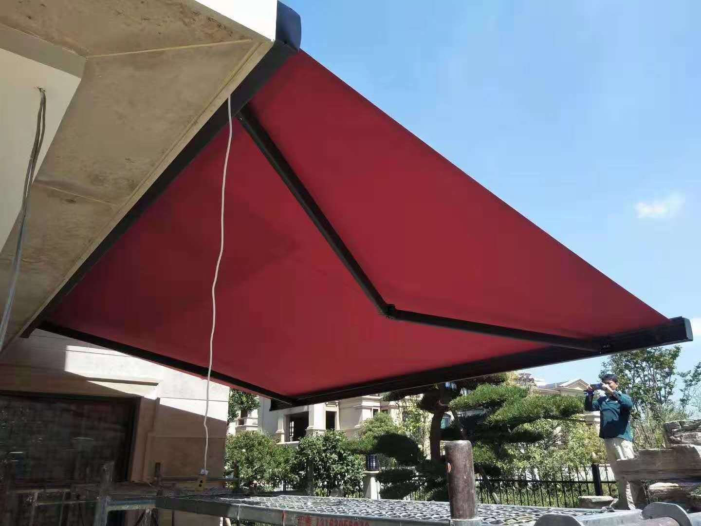 High Quality Outdoor Waterproof Electric Folding Arm Full Cassette Retractable Canopy Awning