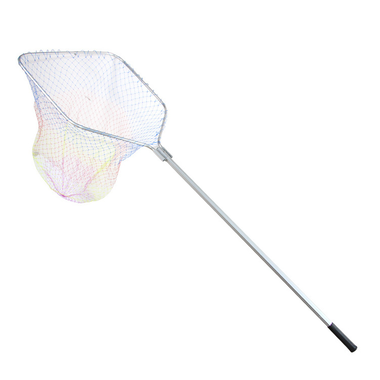 Jaring Pendaratan Rubber Coated Net Long Handle Foldable Fishing Landing Net Landing Carp Landing Fish Net