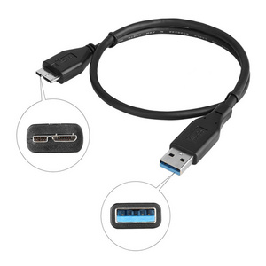 Dongguan Guangying USB 3.0 Cable Type A Male to USB3.0 Micro B Male Adapter Cable Converter Hard Disk Data Cable