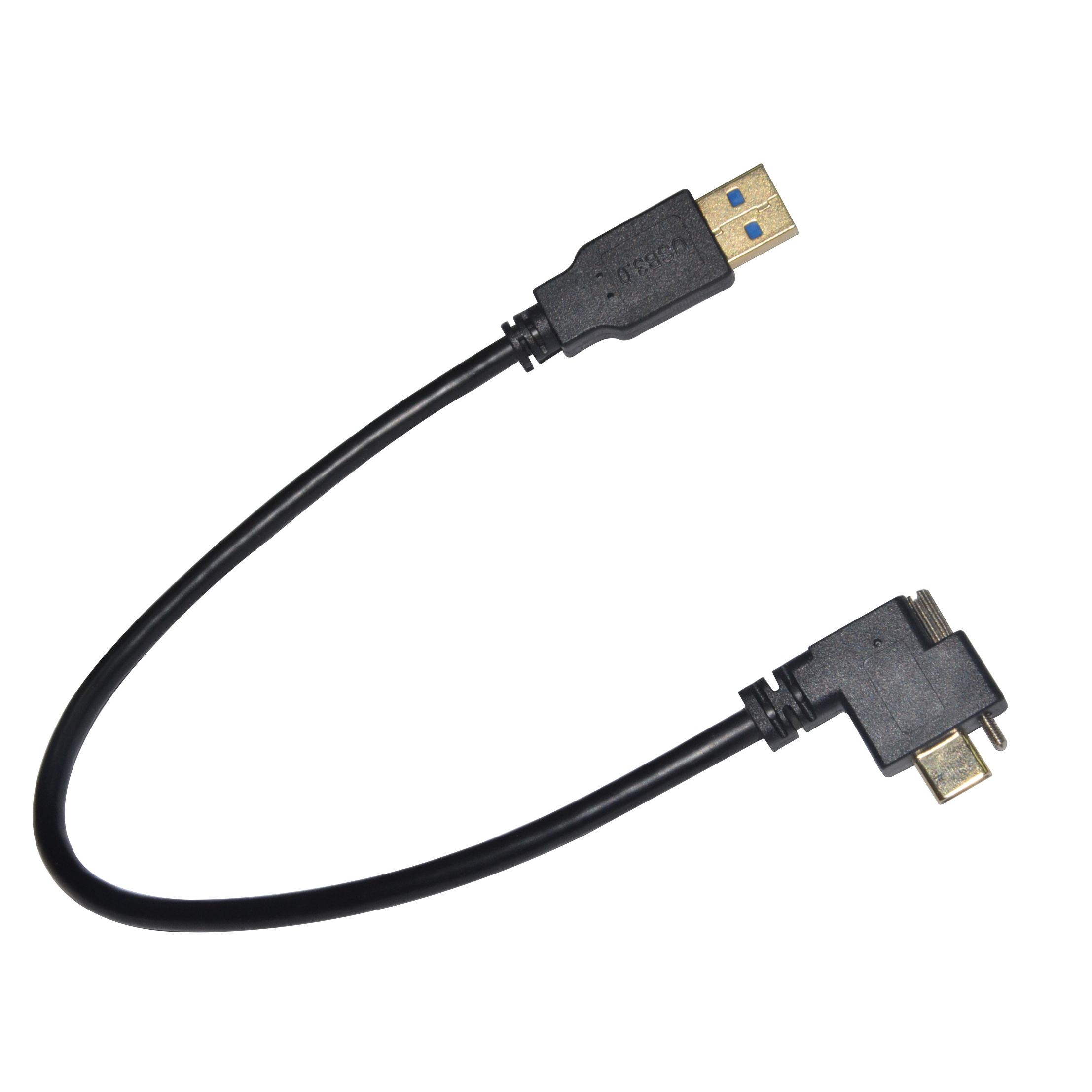 Dongguan Guangying Panel Mount Industrial USB A To USB C Type C with Screw Data Cable Dual Screw Locking cable