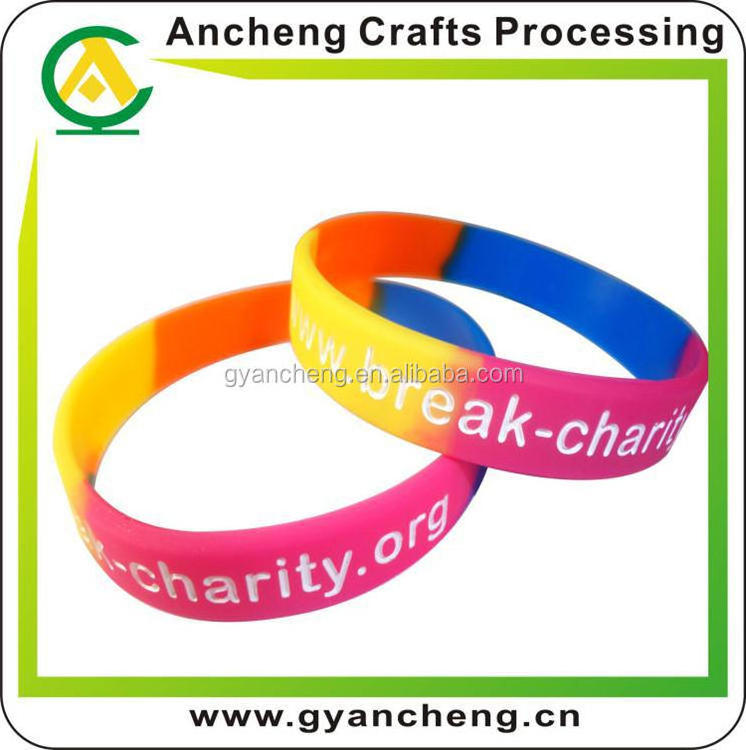 Personalised silicone wristbands bracelet for  promotional gifts