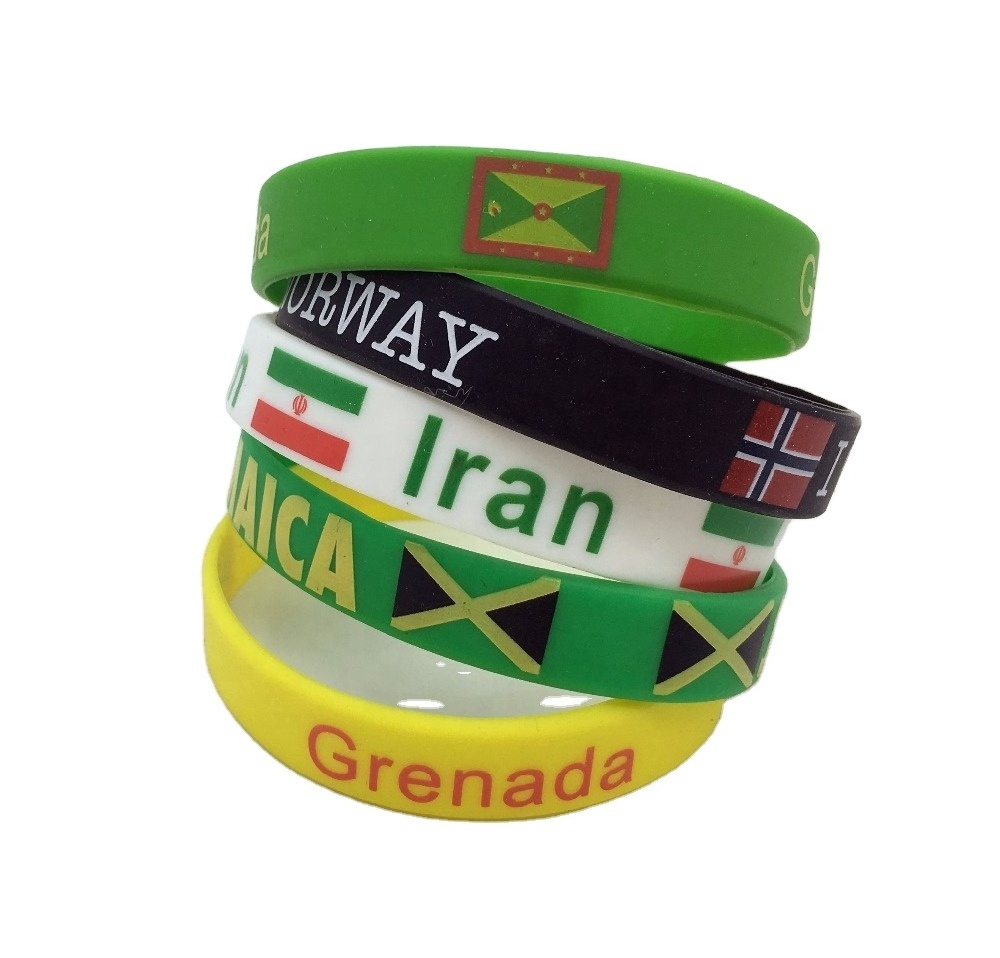 Personalised silicone wristbands bracelet for  promotional gifts