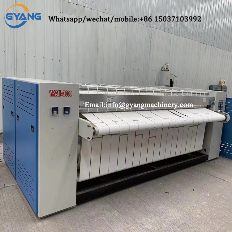 3300mm 2 Rollers Flatwork Ironing Machine Commercial Curtain Ironing Machine