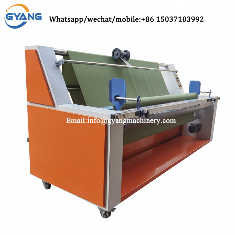 Automatic Textile cotton Cloth Winder Machinery / Fabric Coiling Folding Cutting Machine /fabric Rewinder