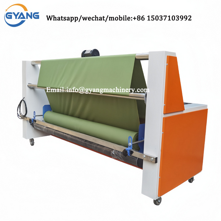 Automatic Textile cotton Cloth Winder Machinery / Fabric Coiling Folding Cutting Machine /fabric Rewinder