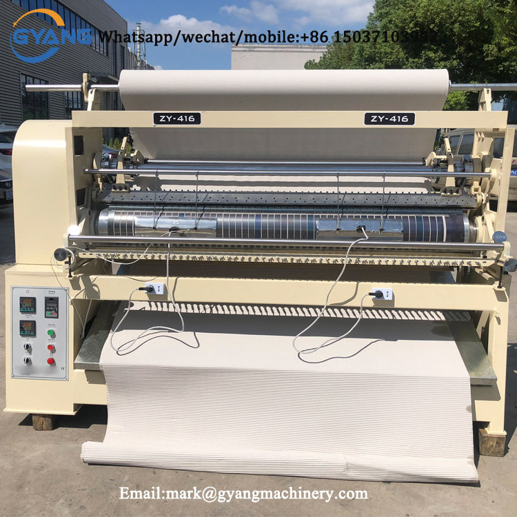 Automatic Curtain Pinch Pleat French Pleat Machine For Cloth Sunray Fabric Folding Pleating Machine 217