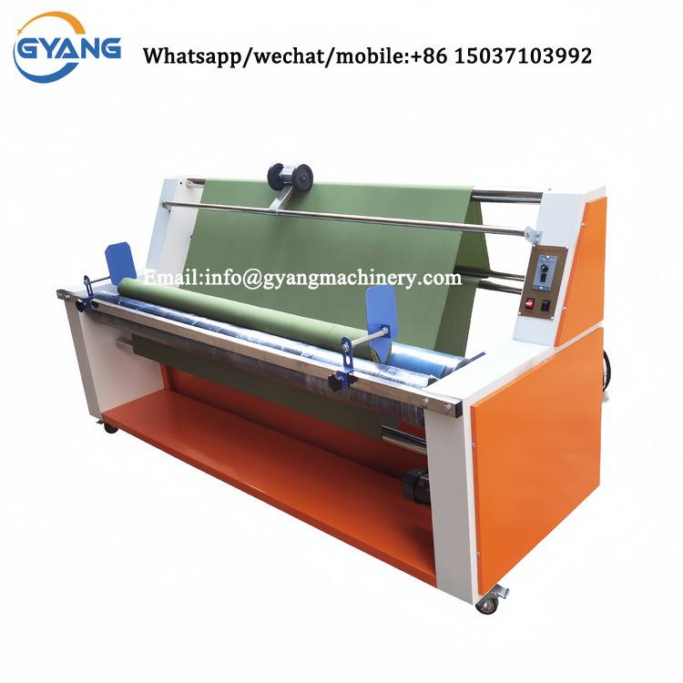 Automatic Textile cotton Cloth Winder Machinery / Fabric Coiling Folding Cutting Machine /fabric Rewinder