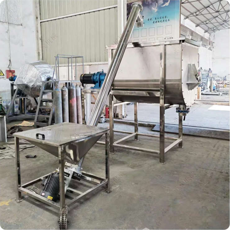 100kg 50 kg ribbon mixer mushroom substrate 500kg coal powder dry powder horizontal ribbon mixer price Philippines hot selling