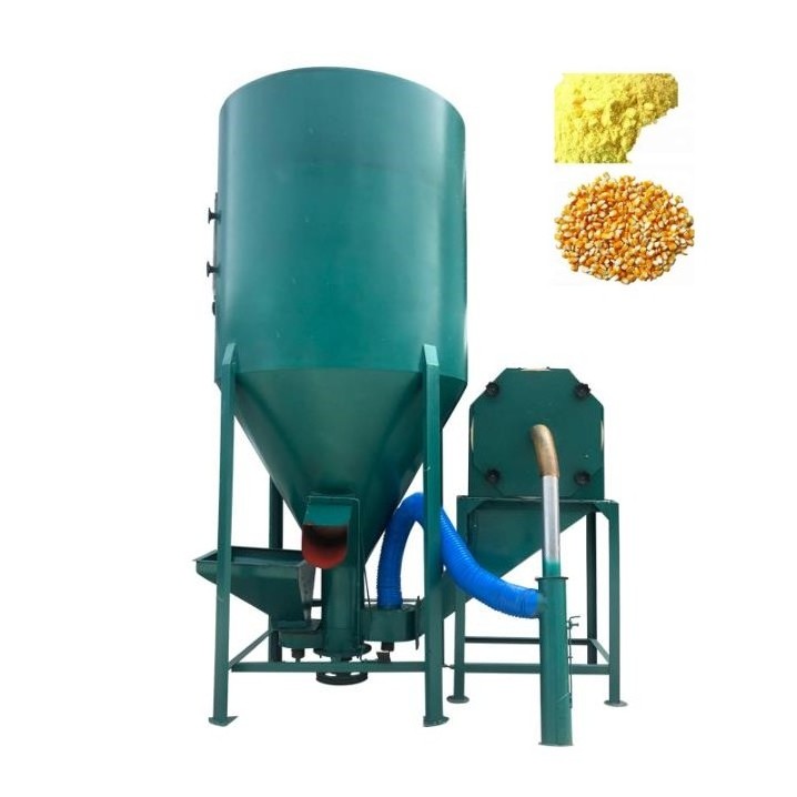 Farm Bran, maize, soybean, cereal feed grinder and mixer animal feed processing corn grinder machine