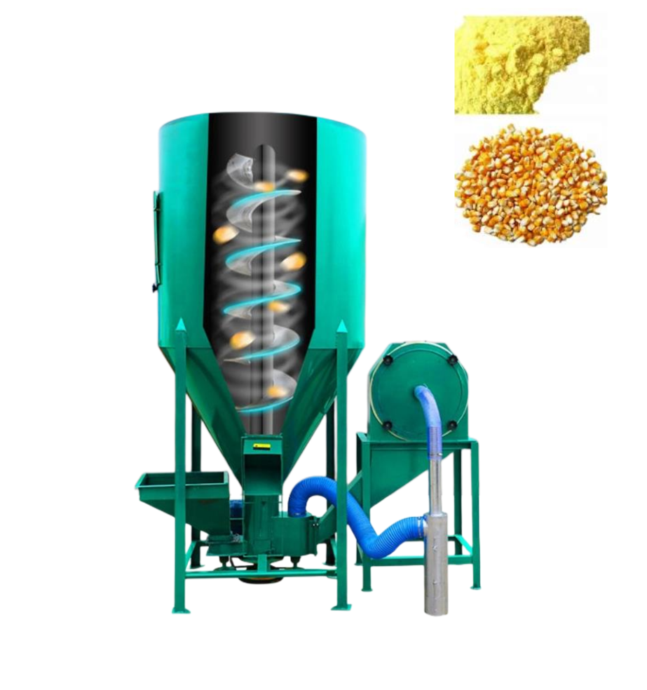 Farm Bran, maize, soybean, cereal feed grinder and mixer animal feed processing corn grinder machine