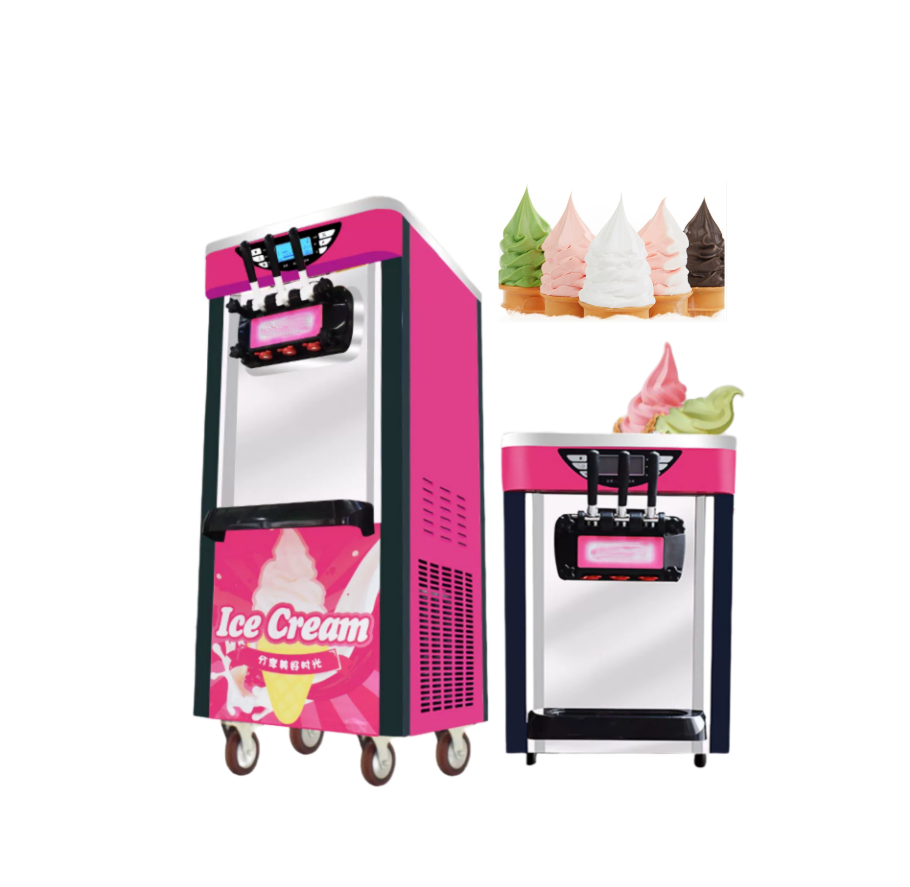 Swirl Freeze Maker Making Ice-cream Machine Icream American Spaghetti Italian Ice Cream Machinery Machines For Ice Cream Shops