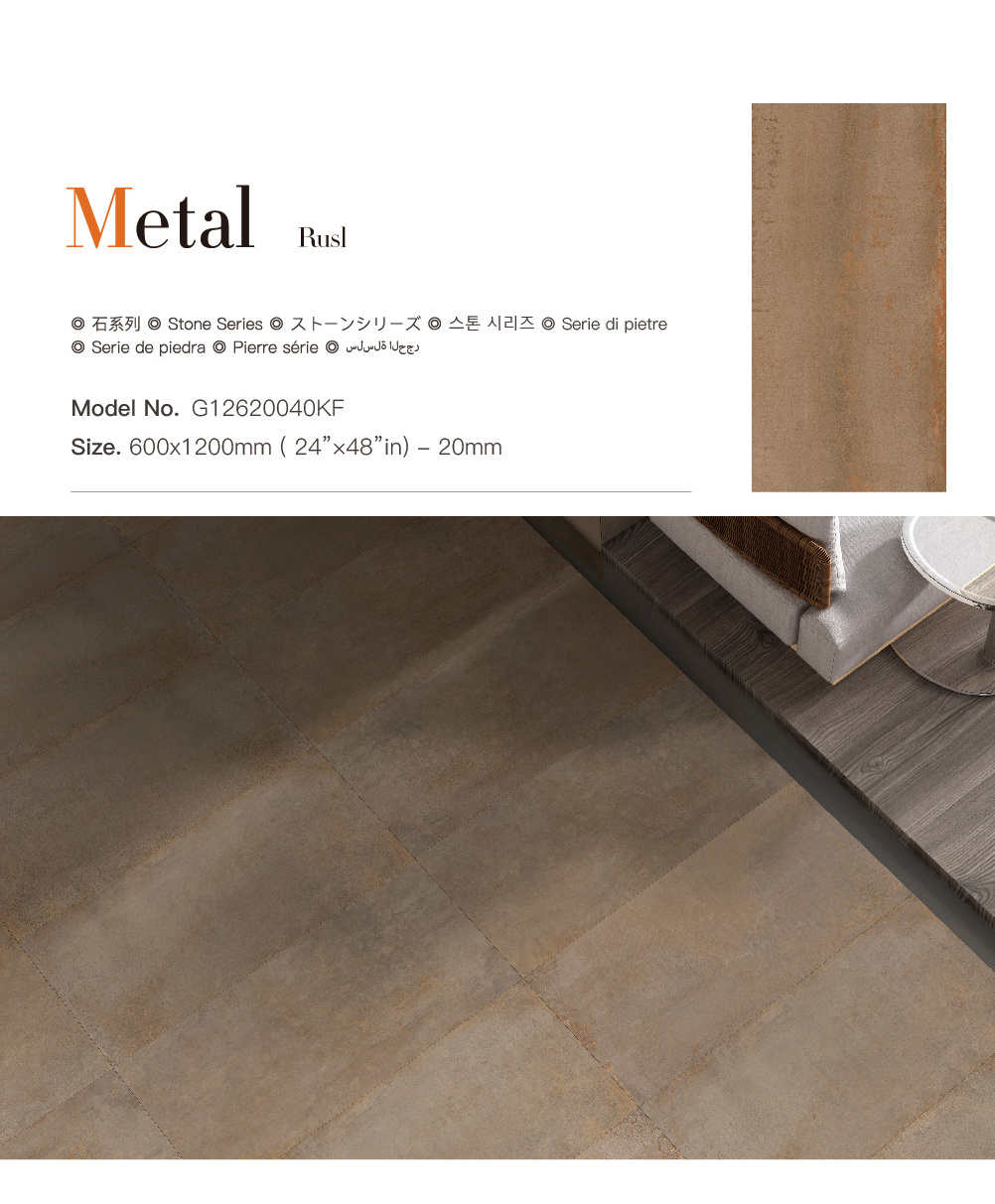 600x600 mm Glazed Rustic Tiles Ceramic Tile Rough Porcelain Outdoor Stone Antique Anti-slip Flooring Floor Tile