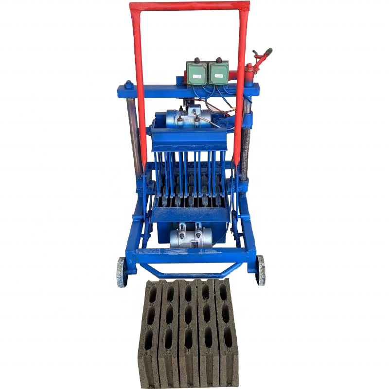 Mobile Manual Brick Making Machinery In Small Industrial Easy To Operate Small Scale Brick Making Machine