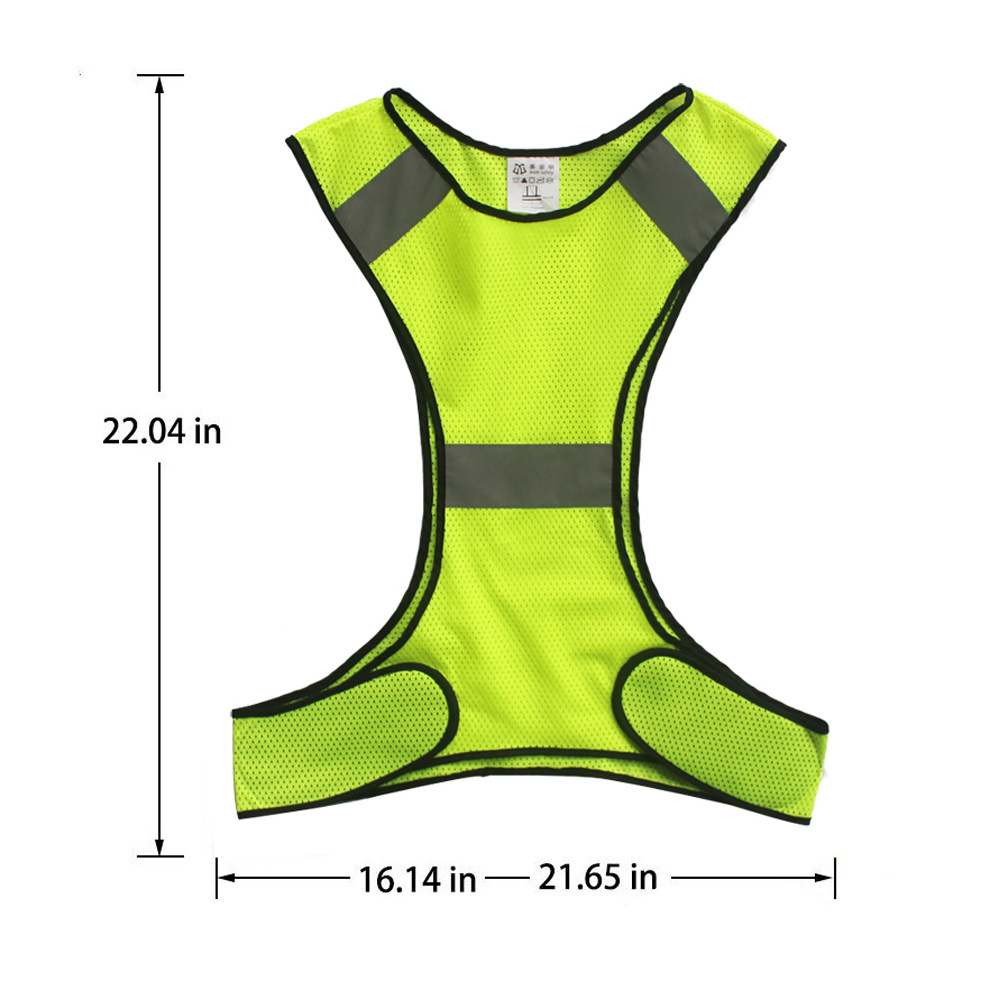 Amazon hot sell Reflective Safety Vest Running Cycling Walking Safety Sports Gear High Visibility for Adults Children