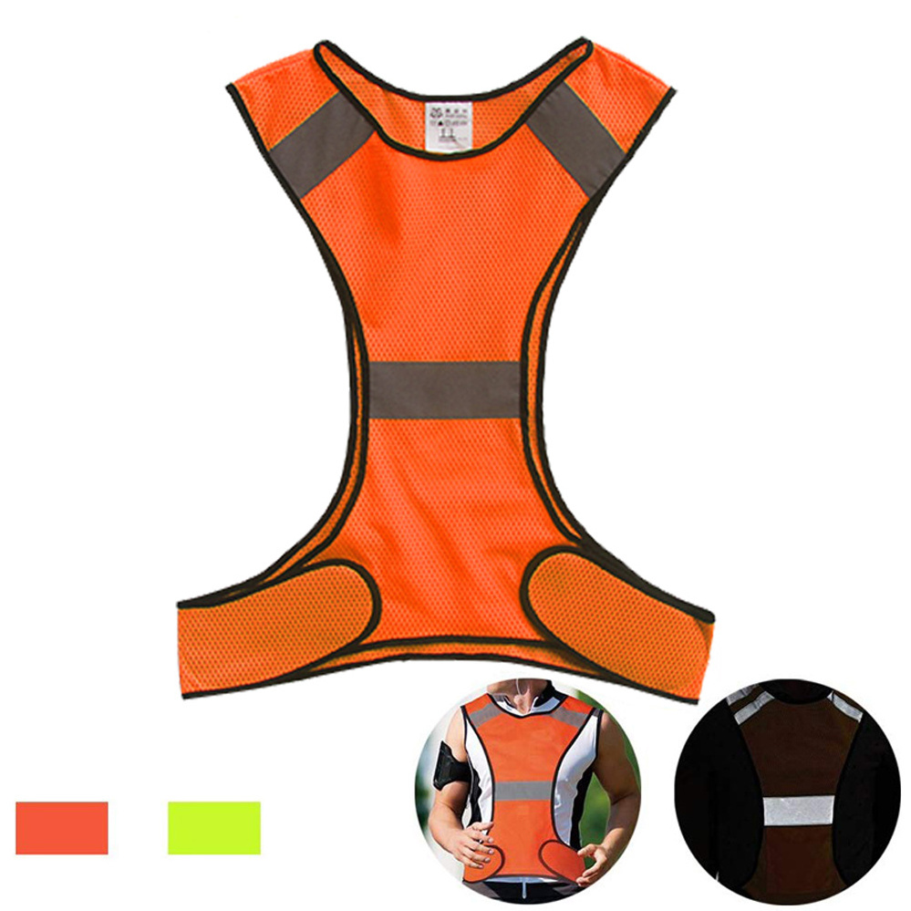 Amazon hot sell Reflective Safety Vest Running Cycling Walking Safety Sports Gear High Visibility for Adults Children