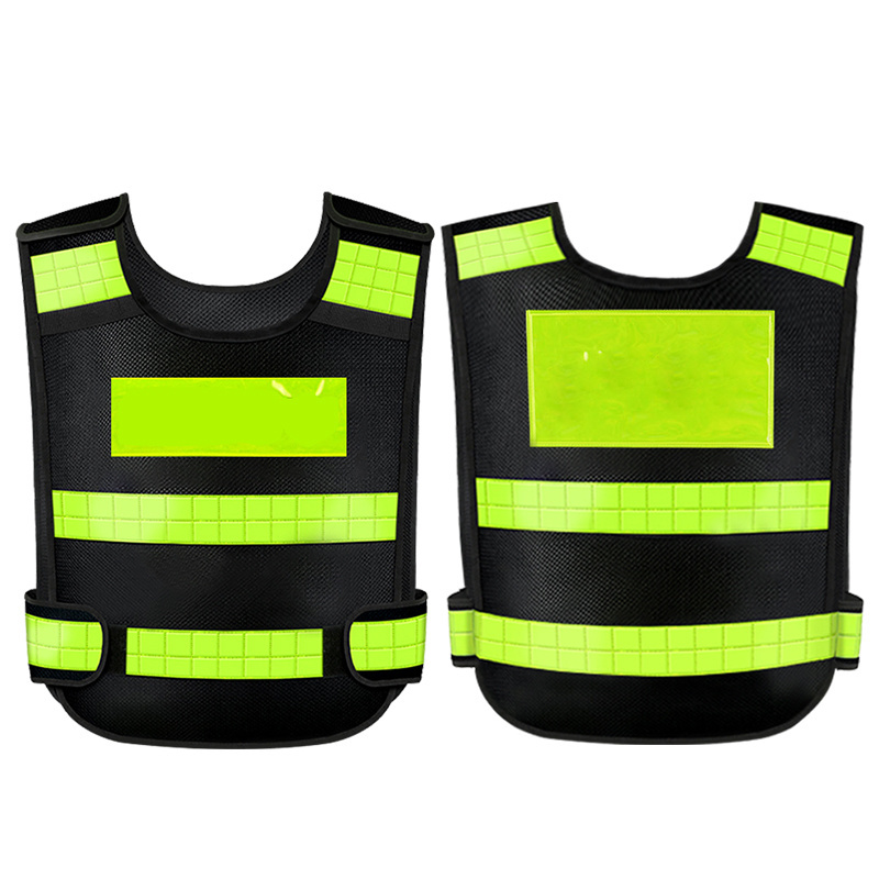 Security Vest Hi Vis Factory Professional Reflective Security Pockets Design Safety Outdoor Reflective Workwear Vest Customized