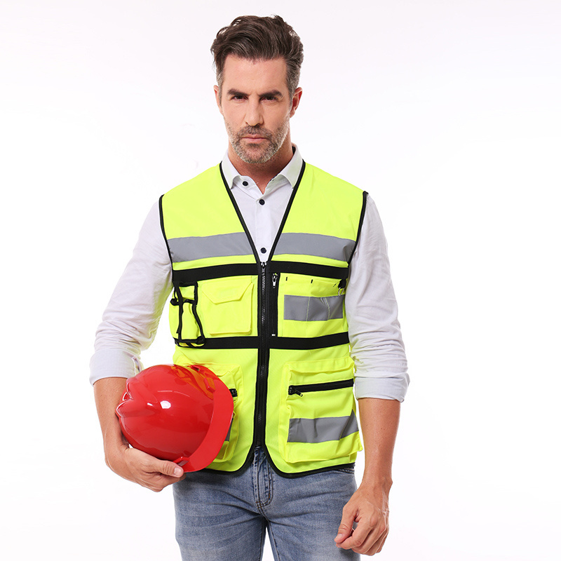 EN20471 HIGH VISIBILITY yellow orange blue green SECURITY WORK safty vest reflective safety vest