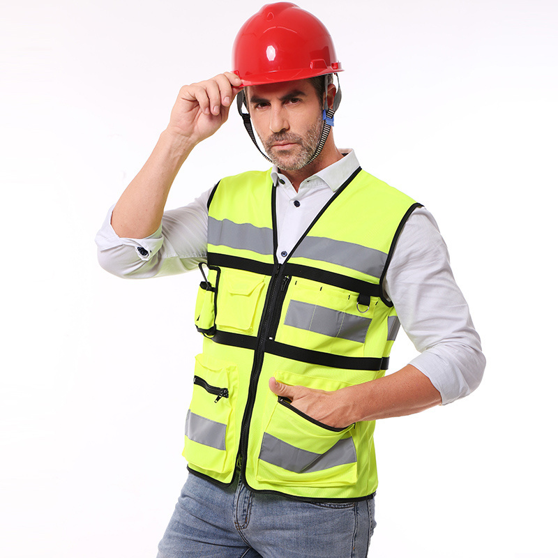 EN20471 HIGH VISIBILITY yellow orange blue green SECURITY WORK safty vest reflective safety vest