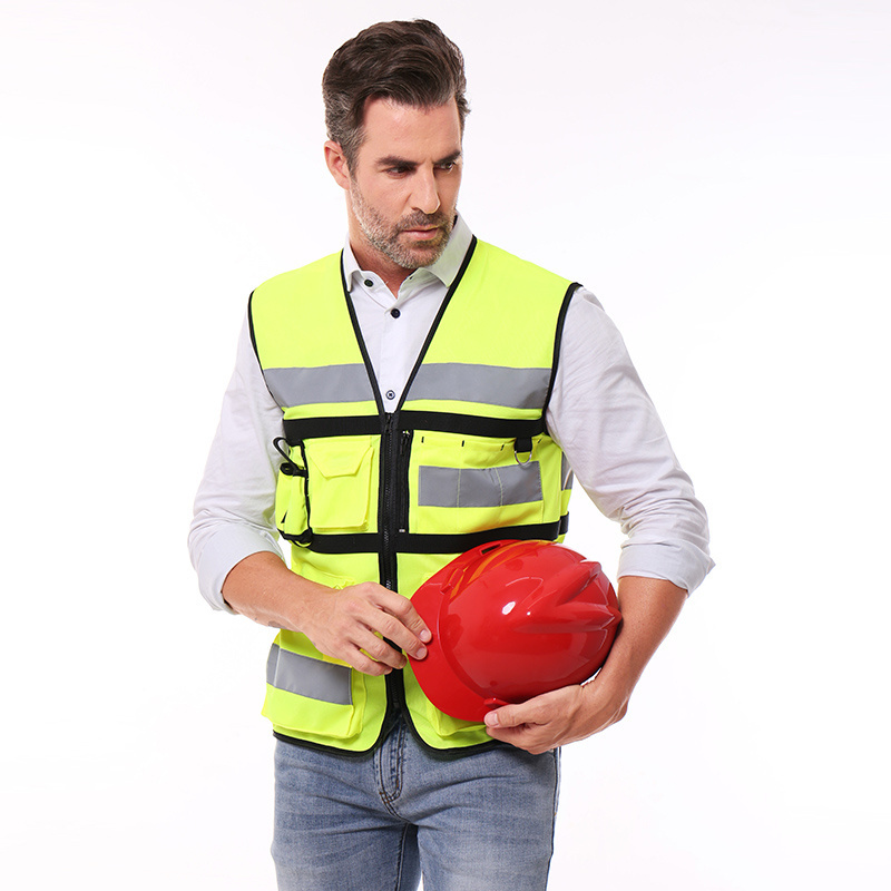 EN20471 HIGH VISIBILITY yellow orange blue green SECURITY WORK safty vest reflective safety vest