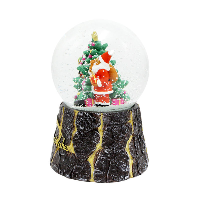 New product custom snow globe Christmas home decor water ball souvenir for exhibits and arts and crafts advertising