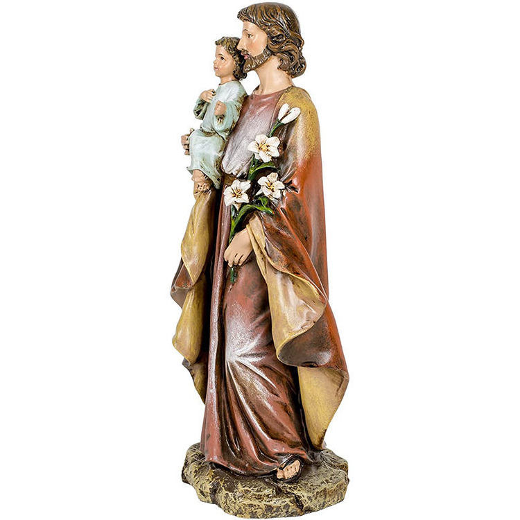 Custom Home Decorative Resin Jesus Statue with Children Catholic Religious Statue by Resin Crafts