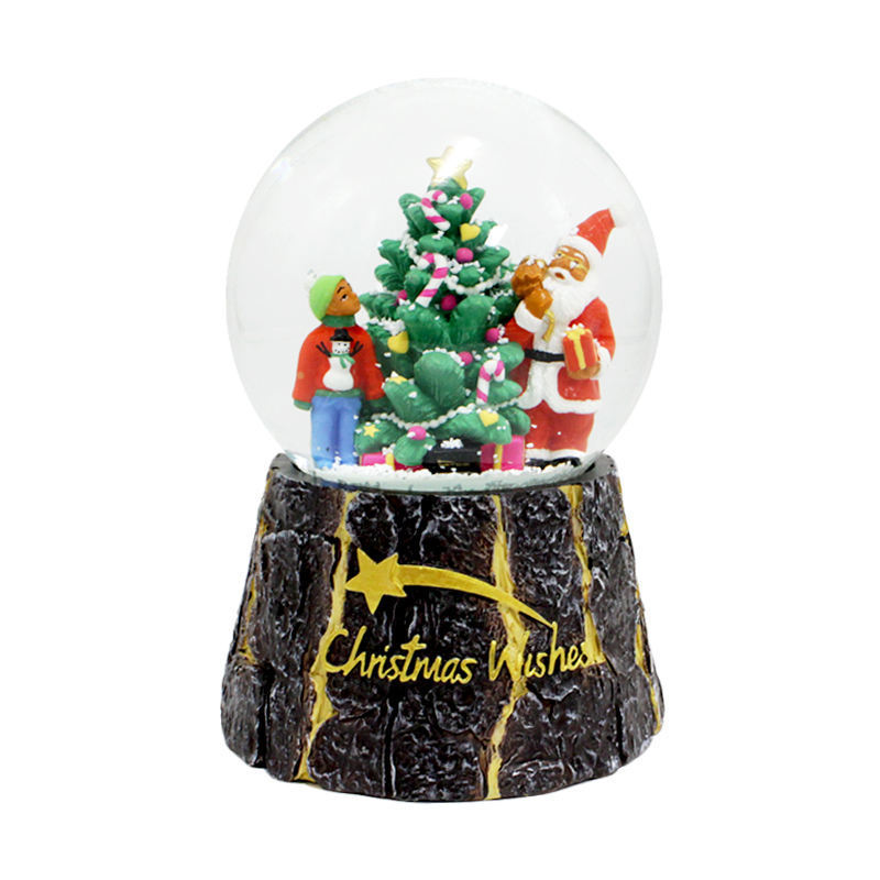 New product custom snow globe Christmas home decor water ball souvenir for exhibits and arts and crafts advertising