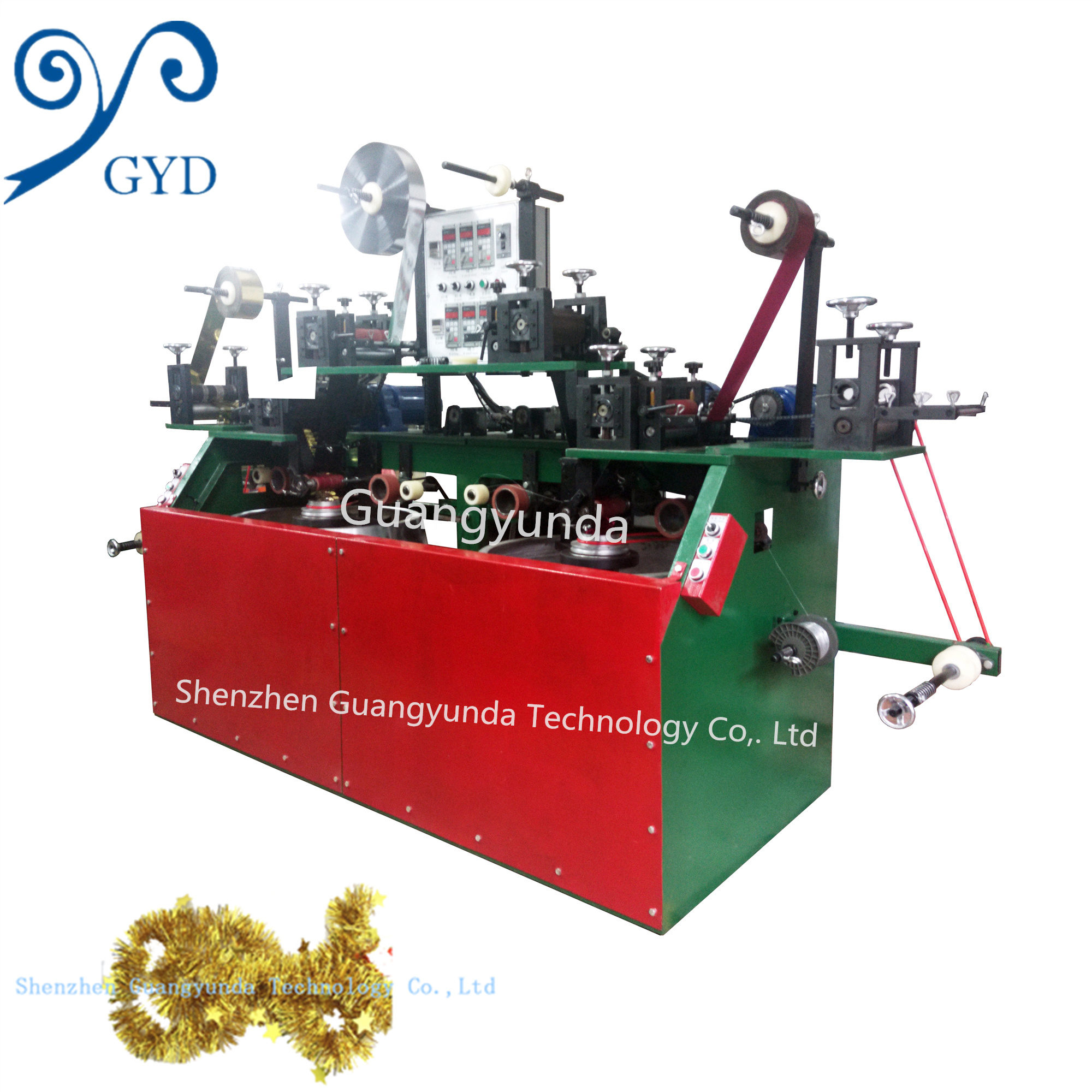 Machine cut tinsel garland for Halloween Decoration flower garland making machinery