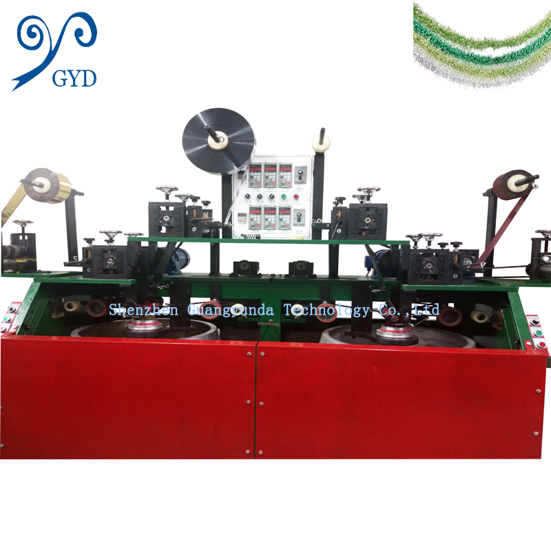 Weeding Party Decorative Tinsel Garland Making Machine Shining Flowers Ornament Machinery Packing Machine